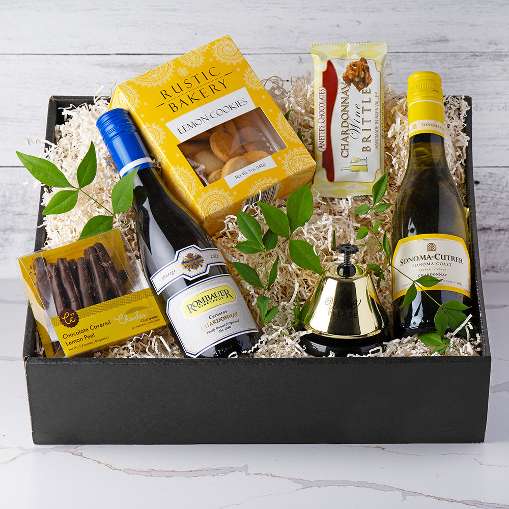 Petite Chardonnay and Sweets Pairing Wine Gift Basket