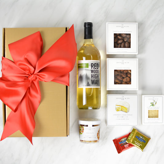 Classic White Wine Holiday Gift Basket