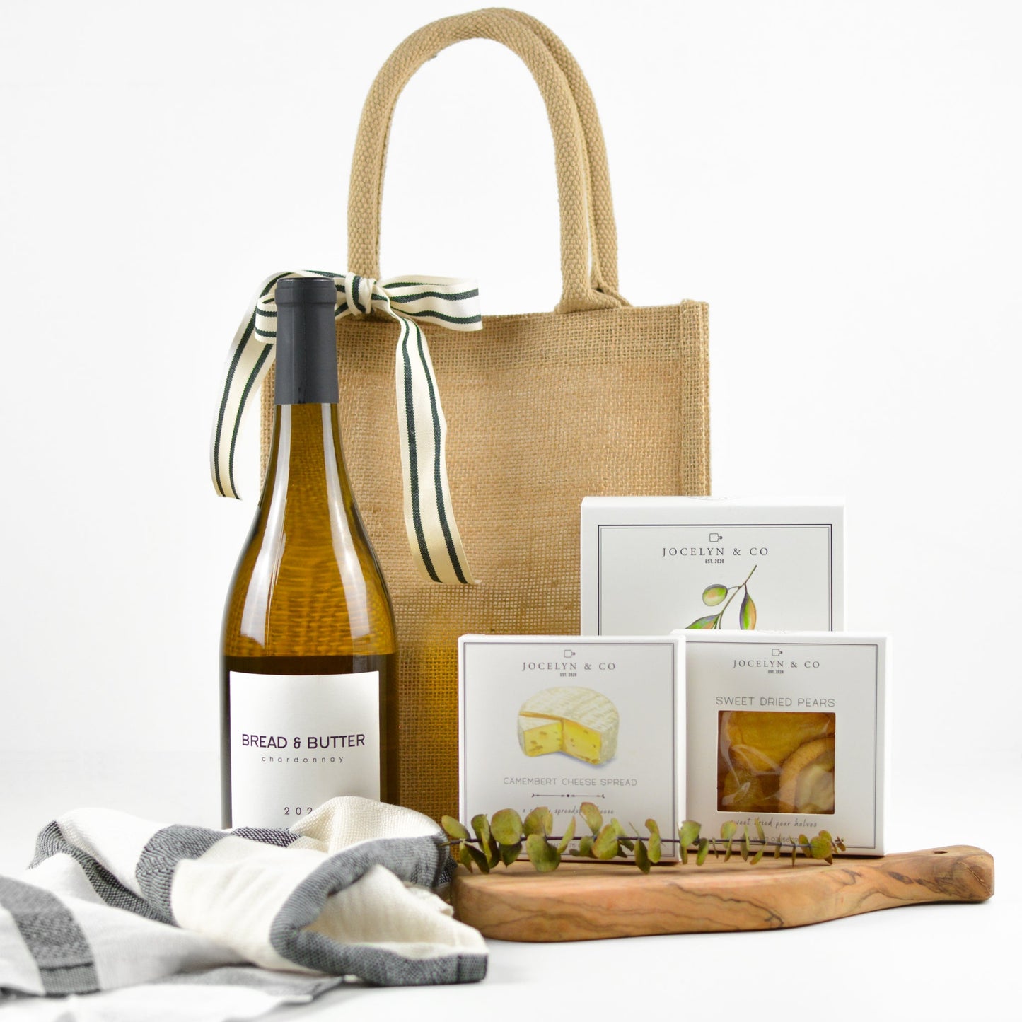 Thinking of You B&B Chardonnay Wine Gift Basket